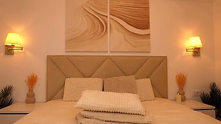 Sexy pantyhose legs in front of you