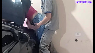 Naughty Mechanic Meets Horny Girl!