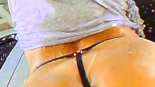 Hose bath washing the car.