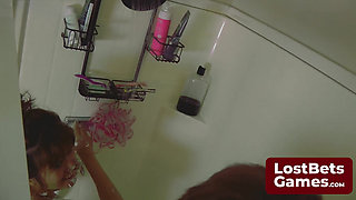 Tessa, Jesse, Jake, and Leilani Bring in a Cards Strip Game