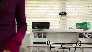 Couch lesbian sex with adorable girls