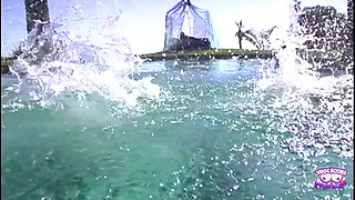 Blonde with a Body Takes on Two Guys for a Double Penetration