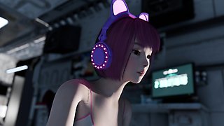 Catgirl Io Gets Her Tight Ass Fucked Hard on Nexus 3