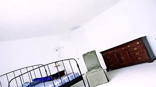 Small titted brunette amateur anal nailed at home