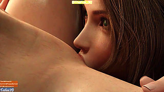 Final Fantasy VII FF7 - Aerith X Tifa WM (Sound) By Teehee3D Animation 3D Hentai