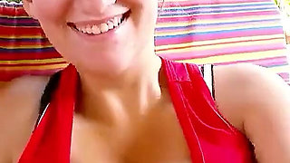 Blonde Milya with sagging tits gets fucked by stepbrother on holiday