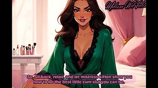 Mistress Teaches Sissy Cock Sucking With Panties - Femdom Feminization JOI