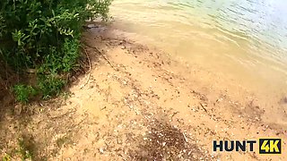 Hunt4k. as briefly as she witnessed the currency, she immediately commenced smoking a stranger's dick on the beach