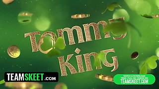Teamskeet - kinky stud fucks Big Assed sexy teen and packs her pot of gold for st patrick's day