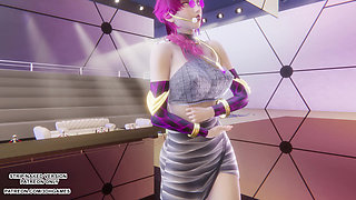 MMD MAMAMOO - Starry Night Evelynn Sexy Kpop Dance League of Legends Hentai Uncensored 4K 60FPS