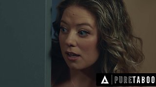 River Lunn makes her teacher fuck her ass, in return of keeping his secret