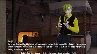 Sanji Fantasy Toon Adventure - The Cumshot on Raven's Face