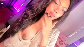 Very Hot Amateur French Teen couple tit fuck on Webcam