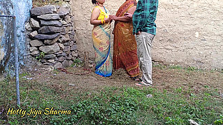 18 years Old Couple First Time Outdoor Threesome Sex with Mother in law Hardcore & Hard fucking Sex