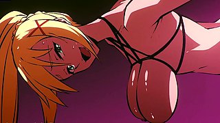 Strapon hard sex between busty lesbians fill their anal