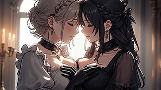 AI Generated Cartoon content, Uncensored video of 18 Year old Anime Girl, Kissing Orgasm of Mature Women