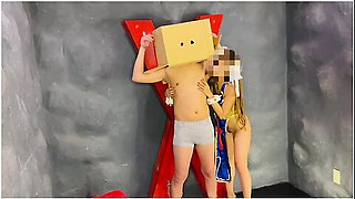 S Womans Halloween Chun-li Cosplay,teasing Them With Her Thighs And Hoot Job