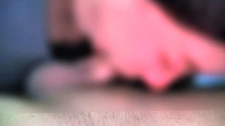 Gorgeous 19 year old Asian girl giving deep blowjob to a lucky older man