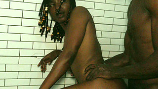 BBC Girl Likes It in the Toilet
