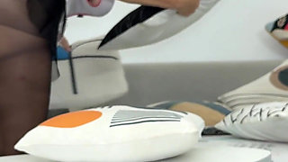 Sexy MILF Maid Cleaning Gets Fucked in Her Pantyhose by Big Cock Stud