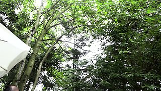 Hot MILF Gets Her Tight Ass Pounded Outdoors Before Taking