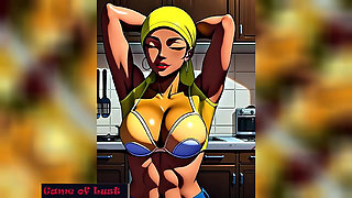 Gol Big Booty Desi Wife Twerking and Fuck Animation