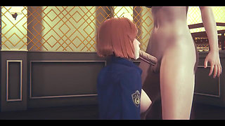 Jujutsu Kaisen Hentai - Nobara Blowjob and Titjob with Futanari - Japanese Asian Manga Anime Film Game Porn