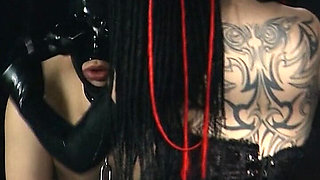 German Domina Putting Huge Toys in Sub Asshole
