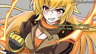 Blake and Yang from RWBY decided to shape a perfect kitten (Femdom JOI)