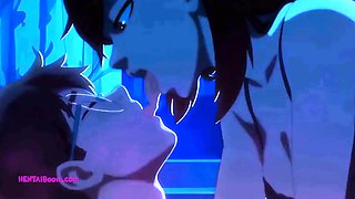 Passionate Anime Couple Night Sex Session