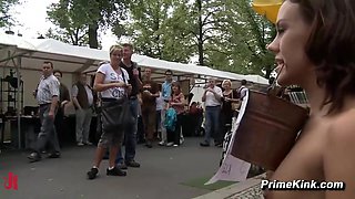 European Babe Public Bondage Sex