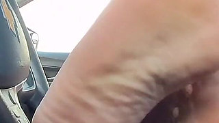 Dommiisty Orders Her Footboy Side Dude to Massage Her Tired Soles