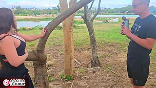 Agatha Breastfeeds in Sex in the Park, with Torn Pants