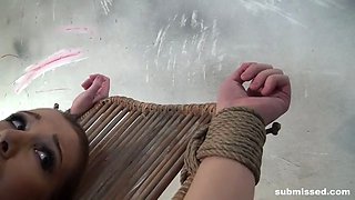 Bound naked cleavegagged vibed