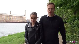 Anal For Petite 18yr Young Cheating Girl At Street Casting - Small Tits