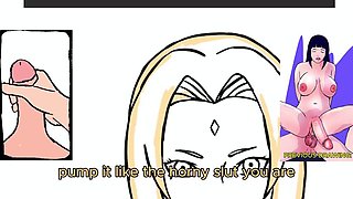 Hermaphroditism Tsunade Sitting with Fat Leaking Trunk Dribbling Jism - ten Min Jerk Off Instructions Directions for You to Brim and Spunk Rigid