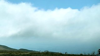 Flirty teen lesbians lick