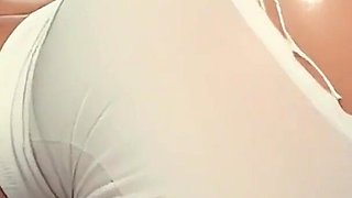 Creamy Pussy Fuck! Gym Sex! Ripped Leggings Fuck Riding Cowgirl