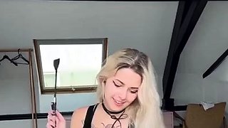 Amateur blonde wife sucking dick POV style vid1
