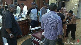 Little Barbershop of Whore: a Shave and a Haircut, Two Tits!