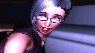 Ms Diana in a classic animated hentai adventure