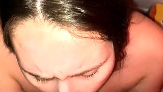 Amateur Bikini Babe in Blue is POV Blowjob Slut