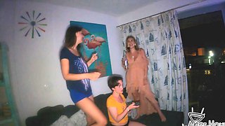 Adreana's wild group affair: Masked passion with strapons and vibes