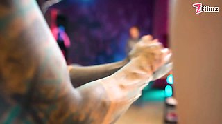 Tattooed Slave Tormented by Three Latex Femdoms – Extreme Sounding & Urethra Play