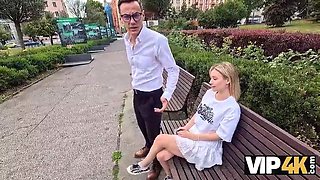 Shaved Babe Lily Blossom Fucks Stranger While Boyfriend Watches