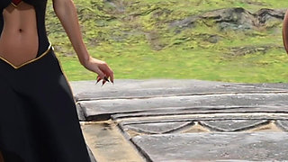 Conan Unloads in Calista’s Mouth – Elysielle & Chalinora’s Massive Tits & Ass Join the Fun Part -1