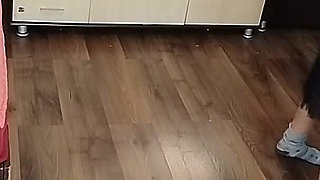 Amateur Woman Has Fun Trying on Clothes and Cutting Them.