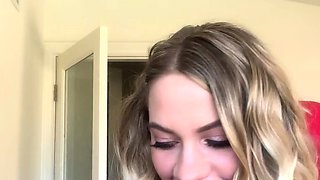 Blonde teen Sierras first erotic masturbation video