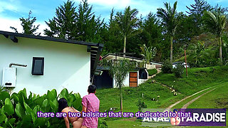 Anal Sex in the Middle of a Natural Landscape and a Girl Who's in the Mood for Some Fun