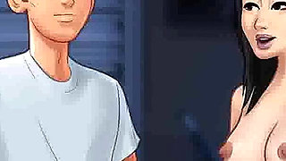 Summertime saga: Japanese professor fucks her student in her office for a good grade ep 195